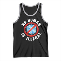 Abolish Ice No Human is Illegal Tank Top Retro Protest Subtle FDT