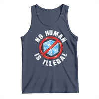 Abolish Ice No Human is Illegal Tank Top Retro Protest Subtle FDT