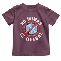 Abolish Ice No Human is Illegal Toddler T Shirt Retro Protest Subtle FDT
