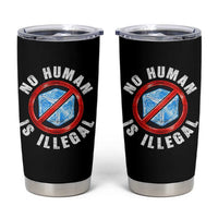 Abolish Ice No Human is Illegal Tumbler Cup Retro Protest Subtle FDT