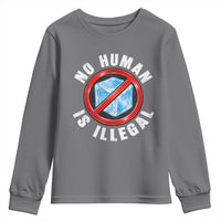 Abolish Ice No Human is Illegal Youth Sweatshirt Retro Protest Subtle FDT