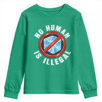 Abolish Ice No Human is Illegal Youth Sweatshirt Retro Protest Subtle FDT