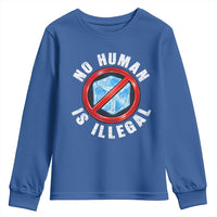 Abolish Ice No Human is Illegal Youth Sweatshirt Retro Protest Subtle FDT