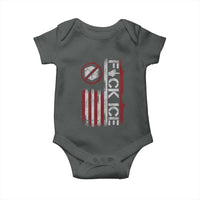 Fck Ice Baby Onesie Retro US Flag Subtle FDT Protest