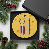 Fck Ice Ceramic Ornament Retro US Flag Subtle FDT Protest