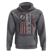Fck Ice Hoodie Retro US Flag Subtle FDT Protest