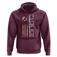 Fck Ice Hoodie Retro US Flag Subtle FDT Protest