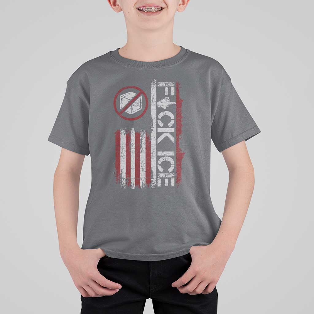 Fck Ice T Shirt For Kid Retro US Flag Subtle FDT Protest