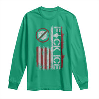 Fck Ice Long Sleeve Shirt Retro US Flag Subtle FDT Protest