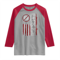 Fck Ice Raglan Shirt Retro US Flag Subtle FDT Protest