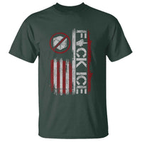 Fck Ice T Shirt Retro US Flag Subtle FDT Protest
