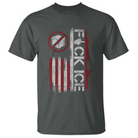 Fck Ice T Shirt Retro US Flag Subtle FDT Protest
