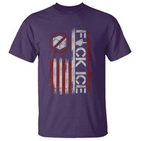 Fck Ice T Shirt Retro US Flag Subtle FDT Protest
