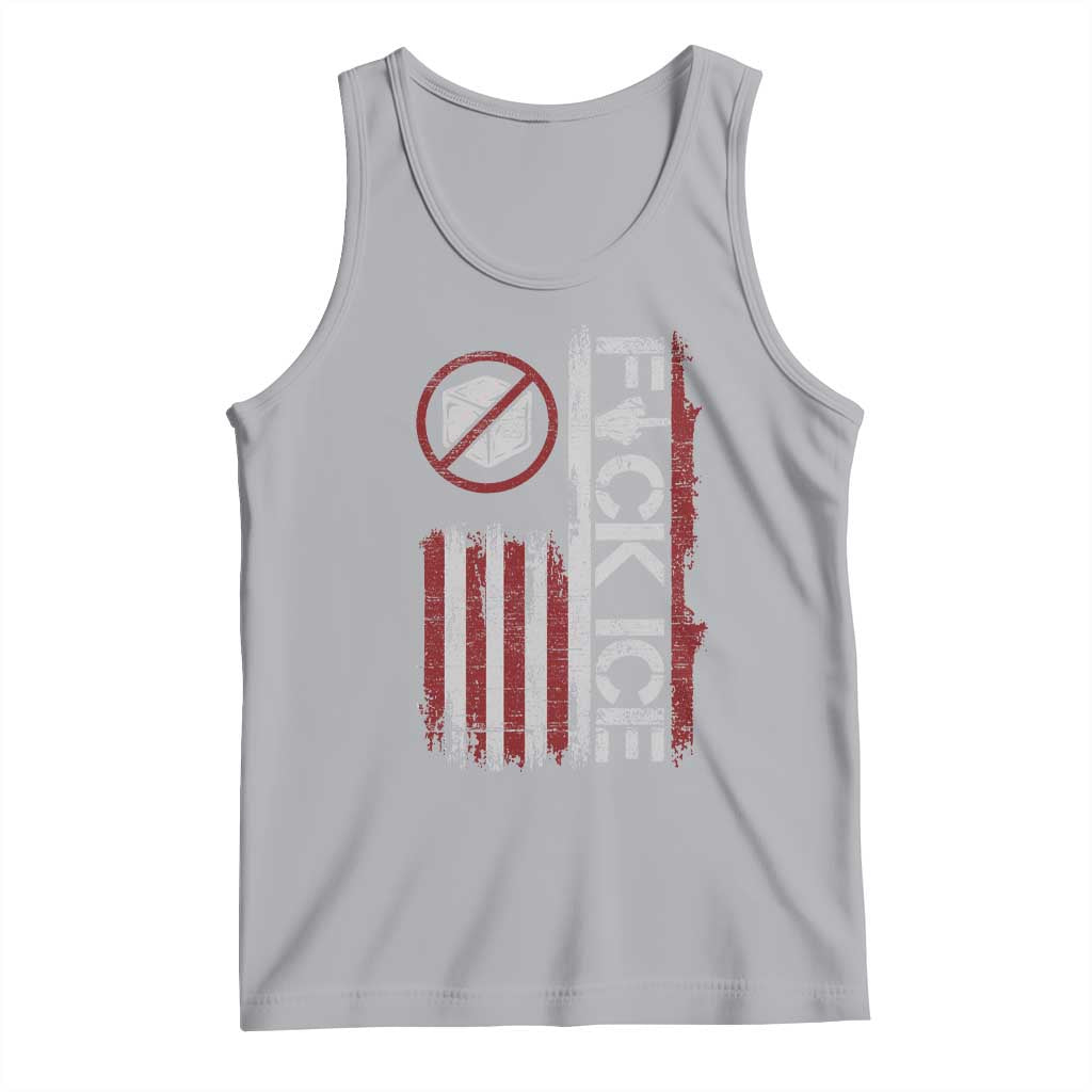 Fck Ice Tank Top Retro US Flag Subtle FDT Protest