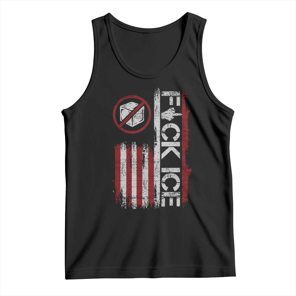 Fck Ice Tank Top Retro US Flag Subtle FDT Protest