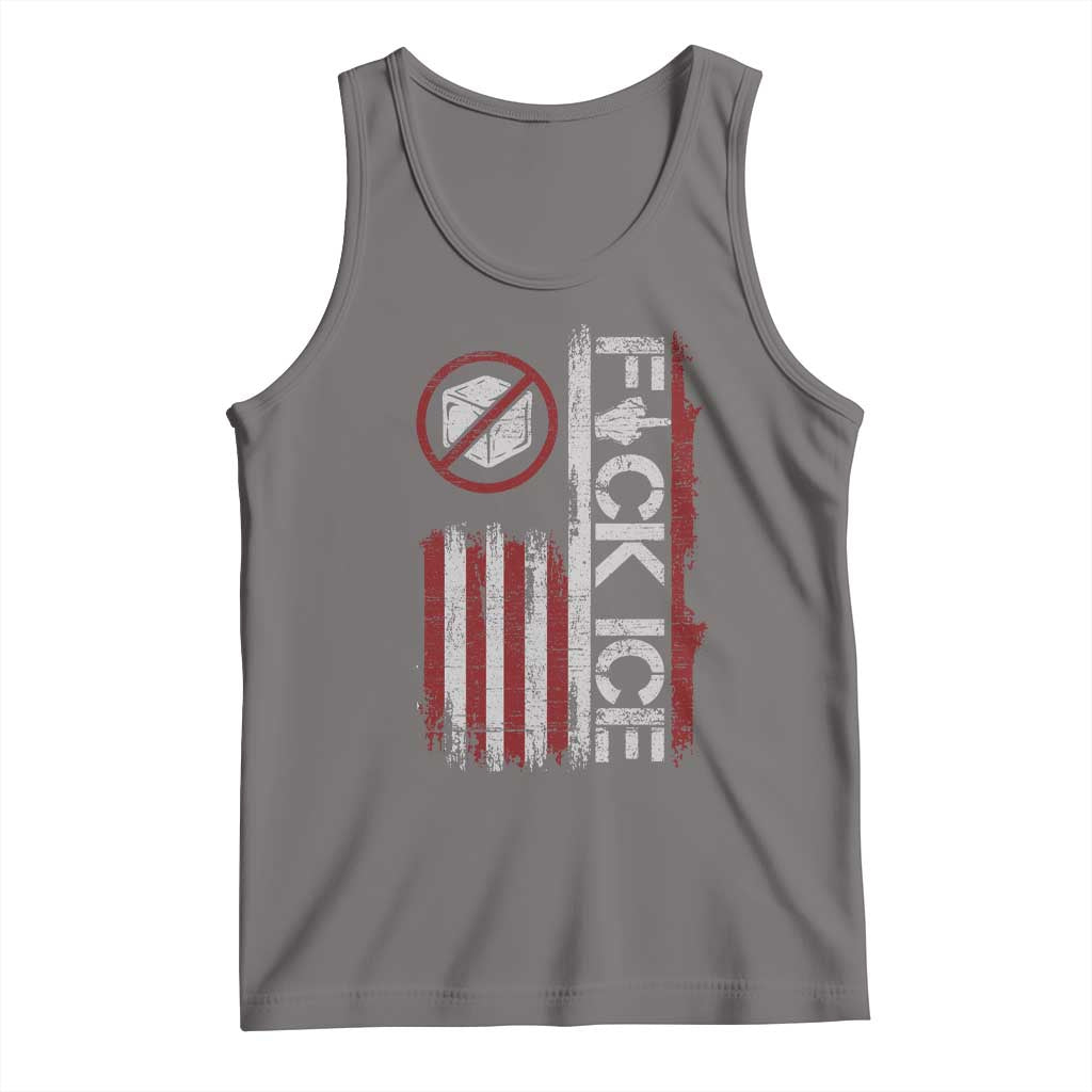 Fck Ice Tank Top Retro US Flag Subtle FDT Protest