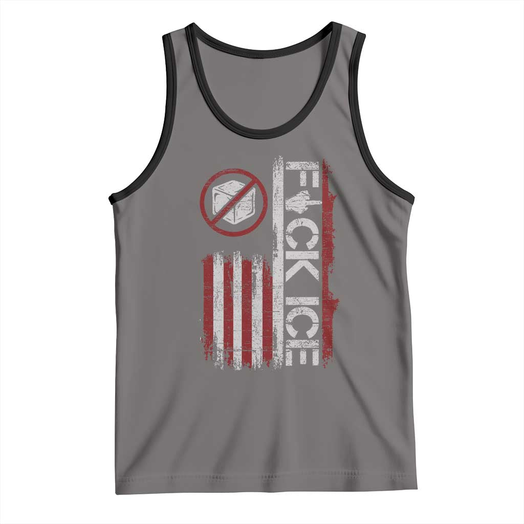 Fck Ice Tank Top Retro US Flag Subtle FDT Protest