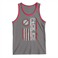Fck Ice Tank Top Retro US Flag Subtle FDT Protest