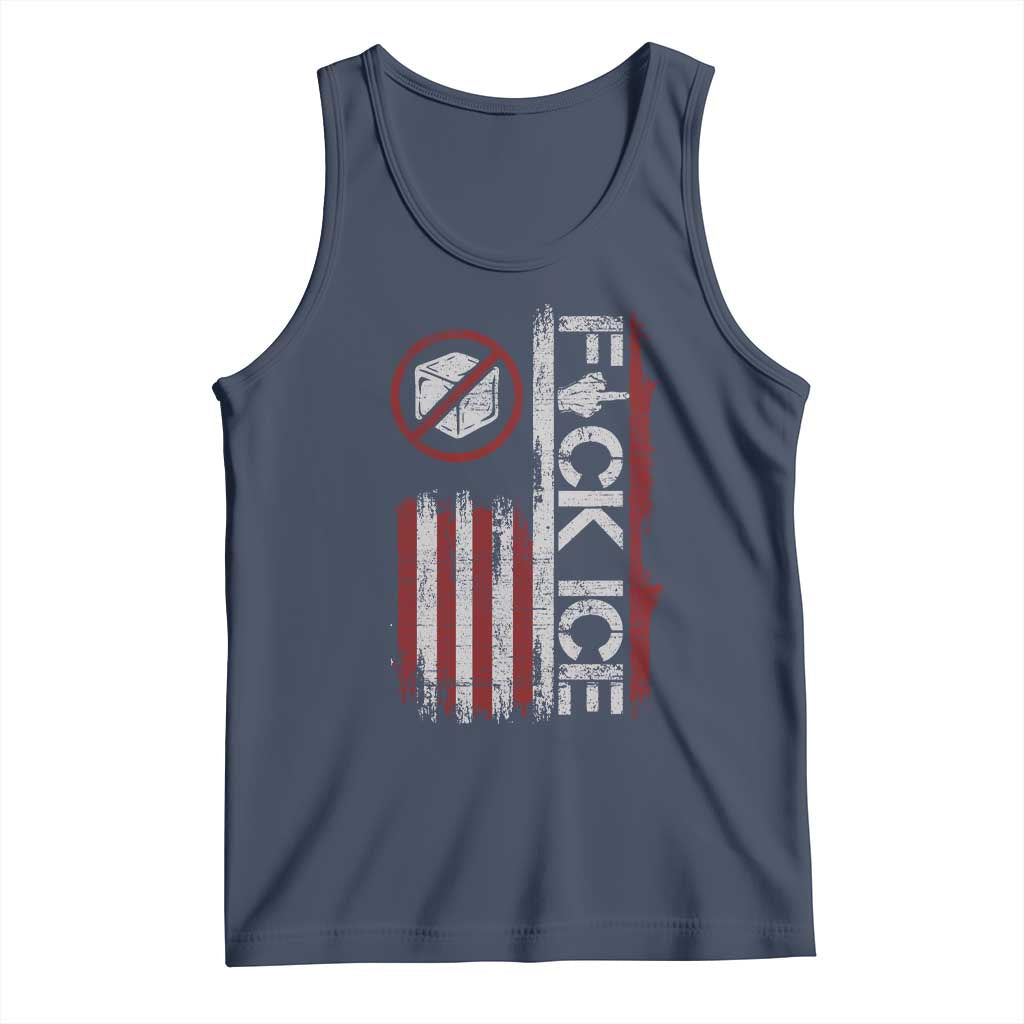 Fck Ice Tank Top Retro US Flag Subtle FDT Protest
