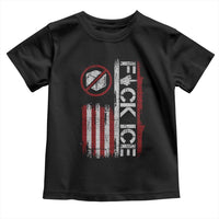 Fck Ice Toddler T Shirt Retro US Flag Subtle FDT Protest