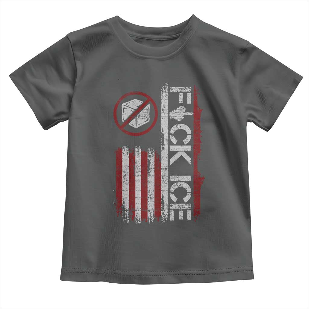 Fck Ice Toddler T Shirt Retro US Flag Subtle FDT Protest