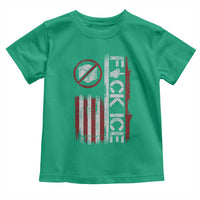 Fck Ice Toddler T Shirt Retro US Flag Subtle FDT Protest