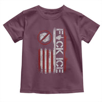 Fck Ice Toddler T Shirt Retro US Flag Subtle FDT Protest