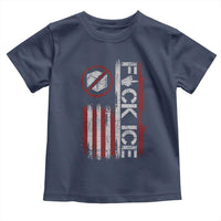 Fck Ice Toddler T Shirt Retro US Flag Subtle FDT Protest