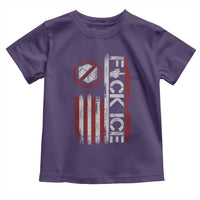 Fck Ice Toddler T Shirt Retro US Flag Subtle FDT Protest