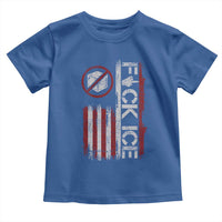 Fck Ice Toddler T Shirt Retro US Flag Subtle FDT Protest