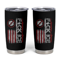 Fck Ice Tumbler Cup Retro US Flag Subtle FDT Protest