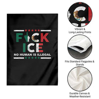 Fck Ice Garden Flag Mexico Flag Mexican Immigrant Anti Immigration Enforcement