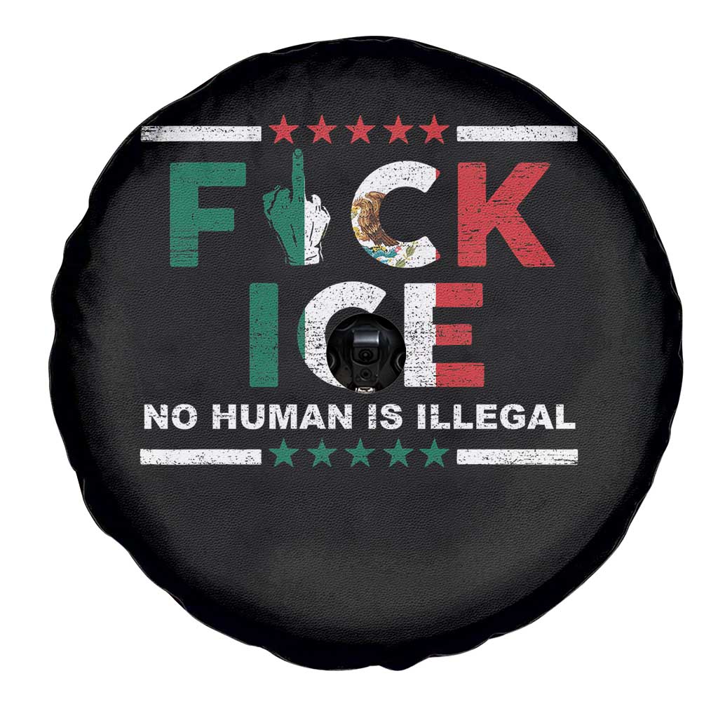 Fck Ice Spare Tire Cover Mexico Flag Mexican Immigrant Anti Immigration Enforcement