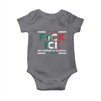 Fck Ice Baby Onesie Mexico Flag Mexican Immigrant Anti Immigration Enforcement