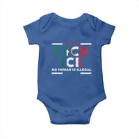 Fck Ice Baby Onesie Mexico Flag Mexican Immigrant Anti Immigration Enforcement