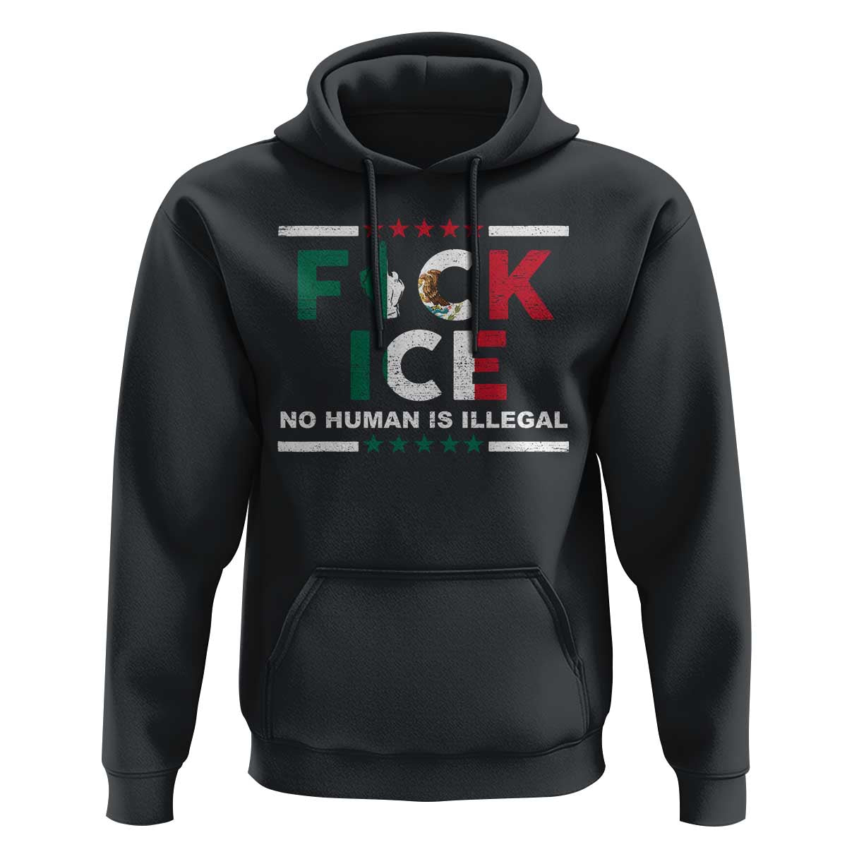 Fck Ice Hoodie Mexico Flag Mexican Immigrant Anti Immigration Enforcement
