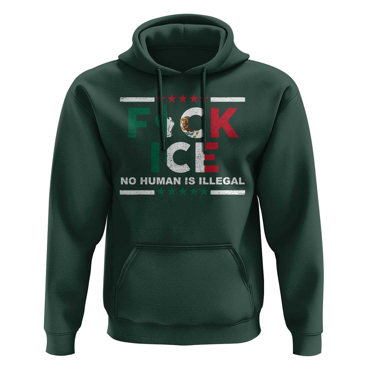 Fck Ice Hoodie Mexico Flag Mexican Immigrant Anti Immigration Enforcement