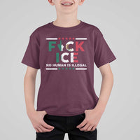 Fck Ice T Shirt For Kid Mexico Flag Mexican Immigrant Anti Immigration Enforcement