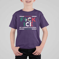 Fck Ice T Shirt For Kid Mexico Flag Mexican Immigrant Anti Immigration Enforcement