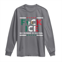 Fck Ice Long Sleeve Shirt Mexico Flag Mexican Immigrant Anti Immigration Enforcement