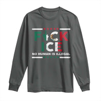 Fck Ice Long Sleeve Shirt Mexico Flag Mexican Immigrant Anti Immigration Enforcement