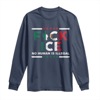 Fck Ice Long Sleeve Shirt Mexico Flag Mexican Immigrant Anti Immigration Enforcement