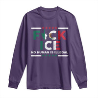 Fck Ice Long Sleeve Shirt Mexico Flag Mexican Immigrant Anti Immigration Enforcement