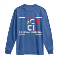 Fck Ice Long Sleeve Shirt Mexico Flag Mexican Immigrant Anti Immigration Enforcement