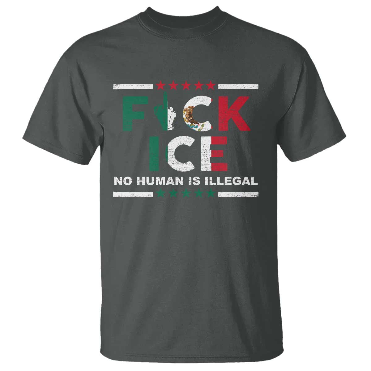 Fck Ice T Shirt Mexico Flag Mexican Immigrant Anti Immigration Enforcement