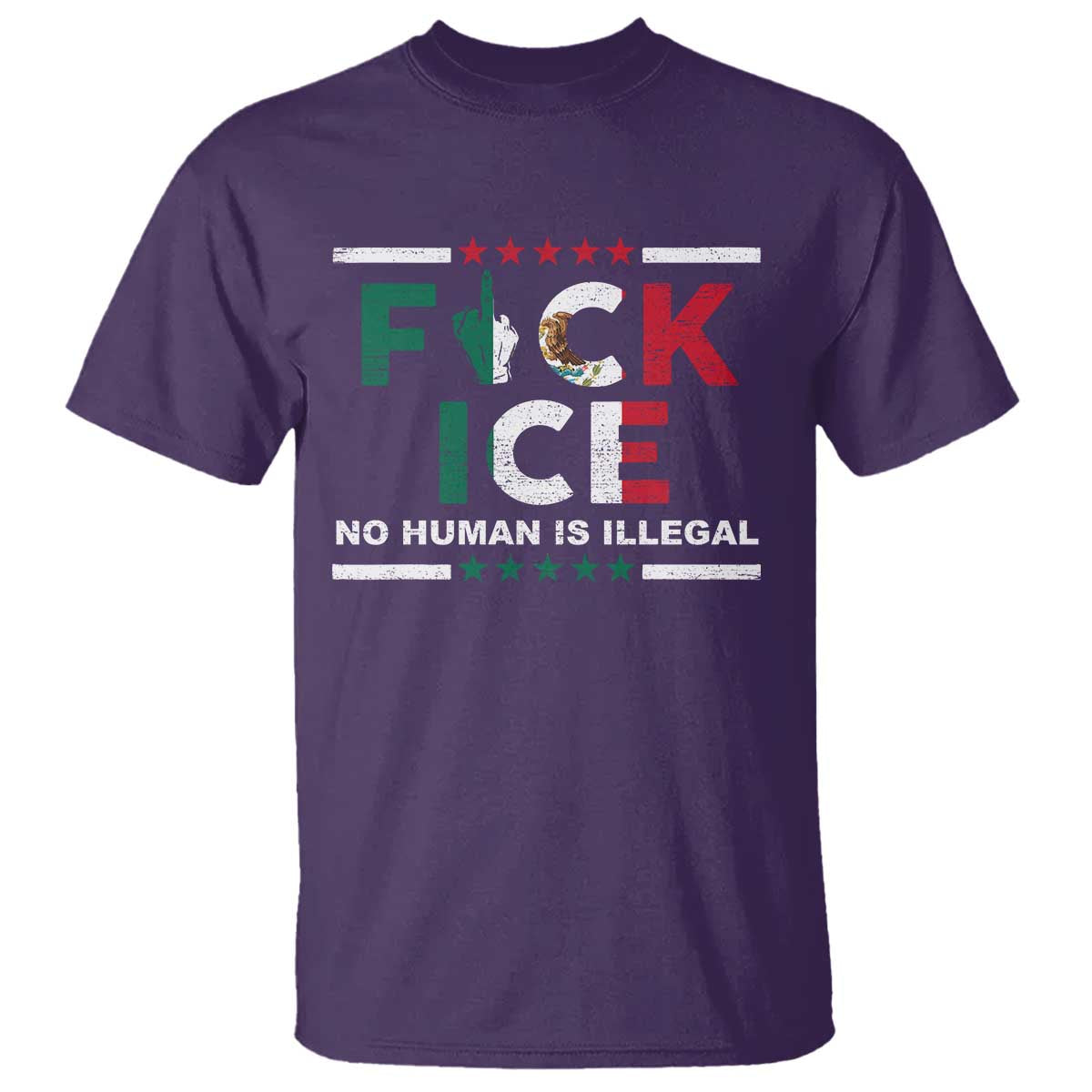 Fck Ice T Shirt Mexico Flag Mexican Immigrant Anti Immigration Enforcement