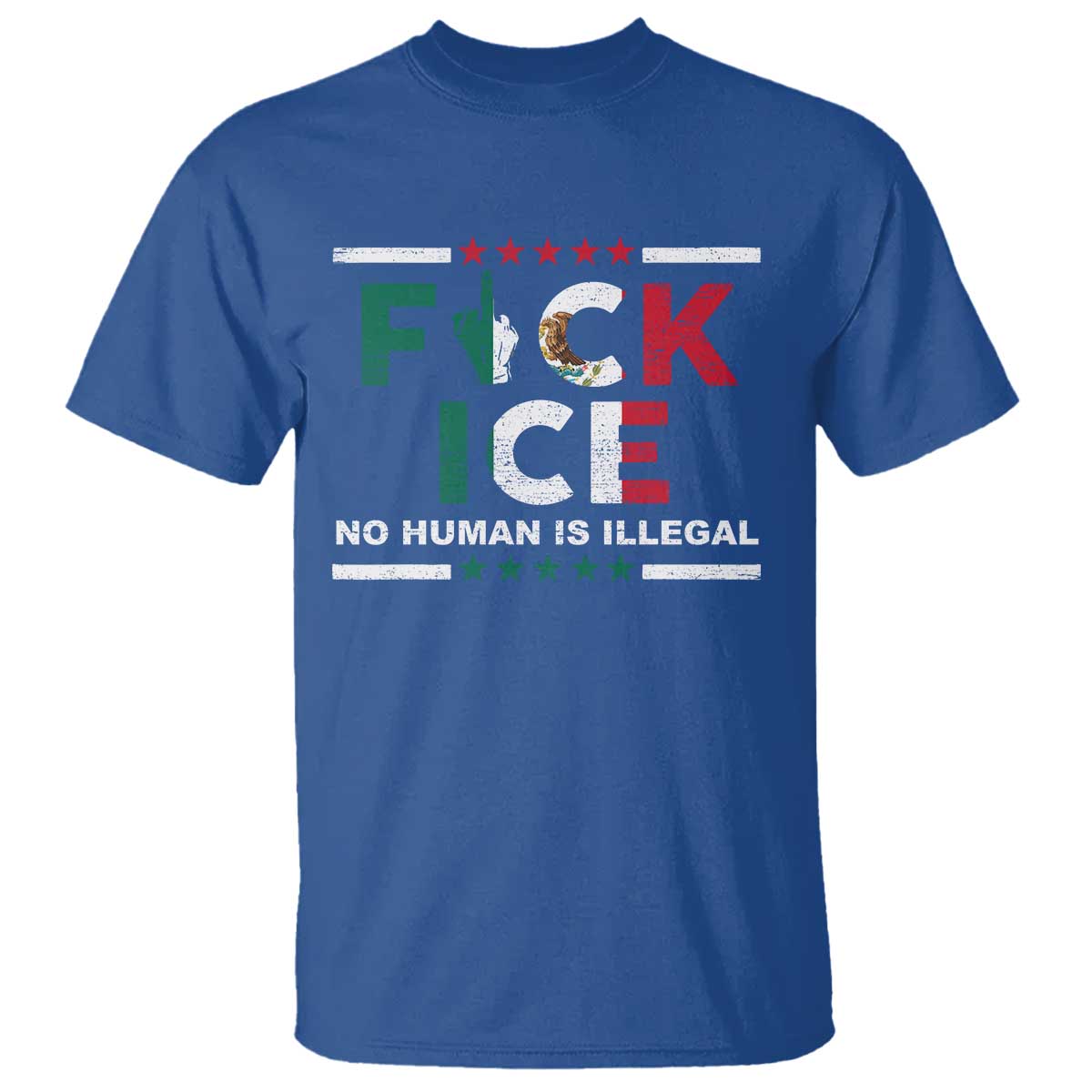 Fck Ice T Shirt Mexico Flag Mexican Immigrant Anti Immigration Enforcement