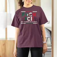 Fck Ice T Shirt For Women Mexico Flag Mexican Immigrant Anti Immigration Enforcement