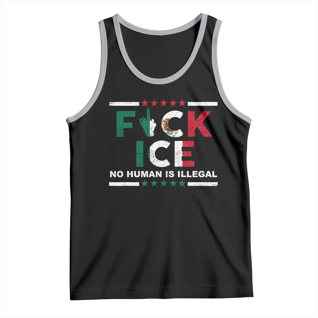 Fck Ice Tank Top Mexico Flag Mexican Immigrant Anti Immigration Enforcement