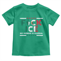 Fck Ice Toddler T Shirt Mexico Flag Mexican Immigrant Anti Immigration Enforcement